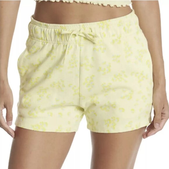 Abound Moxie Floral Lounge Shorts Yellow Size Large - Picture 1 of 8